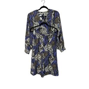 Vintage Coco of California Two-Piece Tiger Abstract Print Size 14